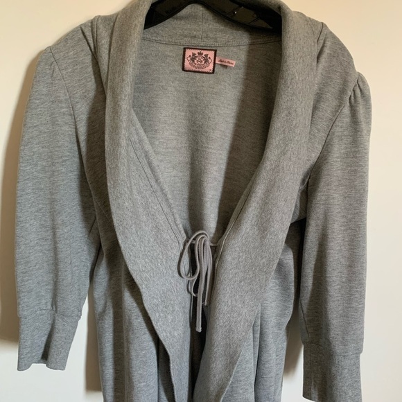 super cute timeless Juicy Couture medium sweater vest grey like new - Picture 1 of 5